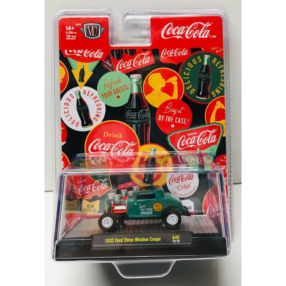 M2 Machines Coca Cola Chase 1932 Ford Three Window Coupe A40 Brand New Sealed